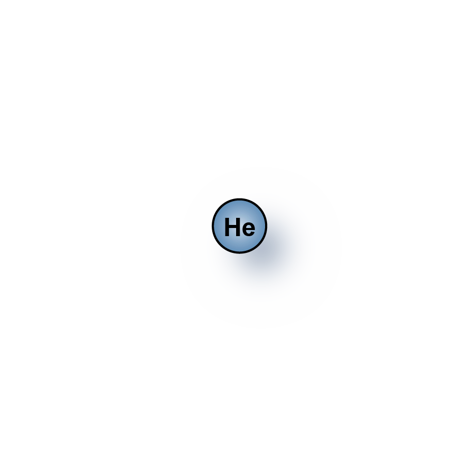 Helium (He) gas molecules for sale