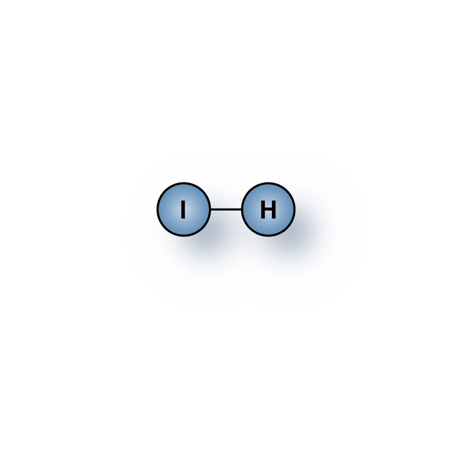 Hydrogen Iodide (HI) gas molecules for sale