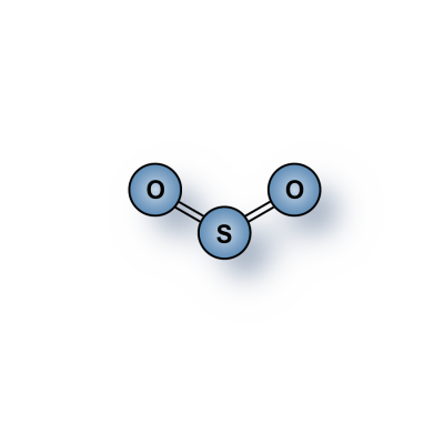 Sulfur Dioxide (SO2) gas molecules for sale