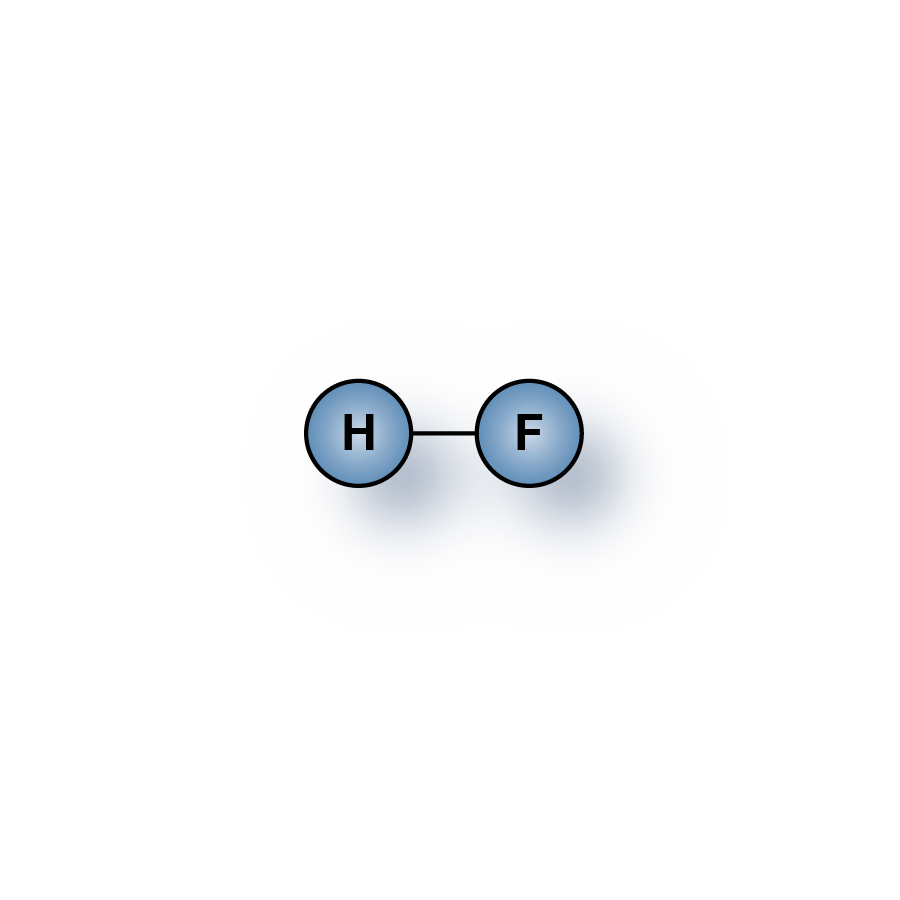 Highest purity Hydrogen Fluoride (HF) gas molecules for sale