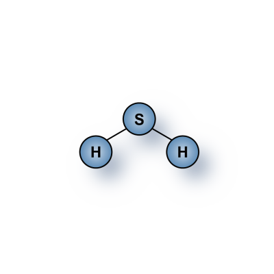 Highest purity Hydrogen Sulfide (SH2) gas molecules for sale