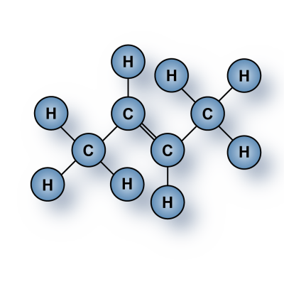 Highest purity Trans-2-Butene gas (C4H8) molecules for sale