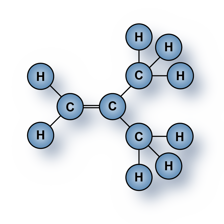 Highest purity Isobutylene (C4H8) gas molecule for sale product image