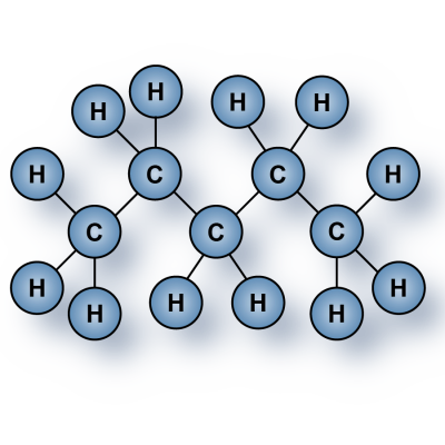Highest purity C5H12, n-Pentane gas molecule for sale