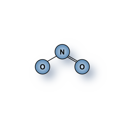 highest purity Nitrogen Dioxide NO2 gas molecule