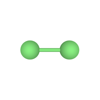 Chlorine (Cl2) gas molecules for sale