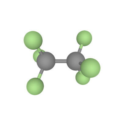 Hexafluoroethane (C2F6, R116, HC-116) gas molecules for sale