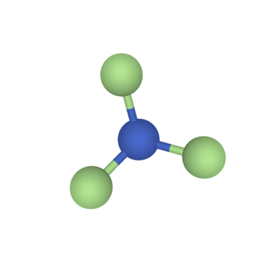 Highest purity Nitrogen Trifluoride (NF3) gas molecules for sale