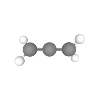 Highest purity Propadiene (Allene, C3H4) gas molecules for sale