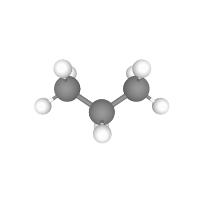 Highest purity Propane (C3H8, R290) gas molecules for sale