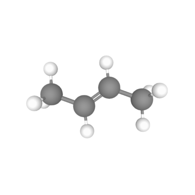 Highest purity Trans-2-Butene gas (C4H8) molecules for sale
